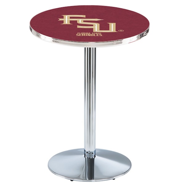 36" Chrome Florida State (Script) Pub Table